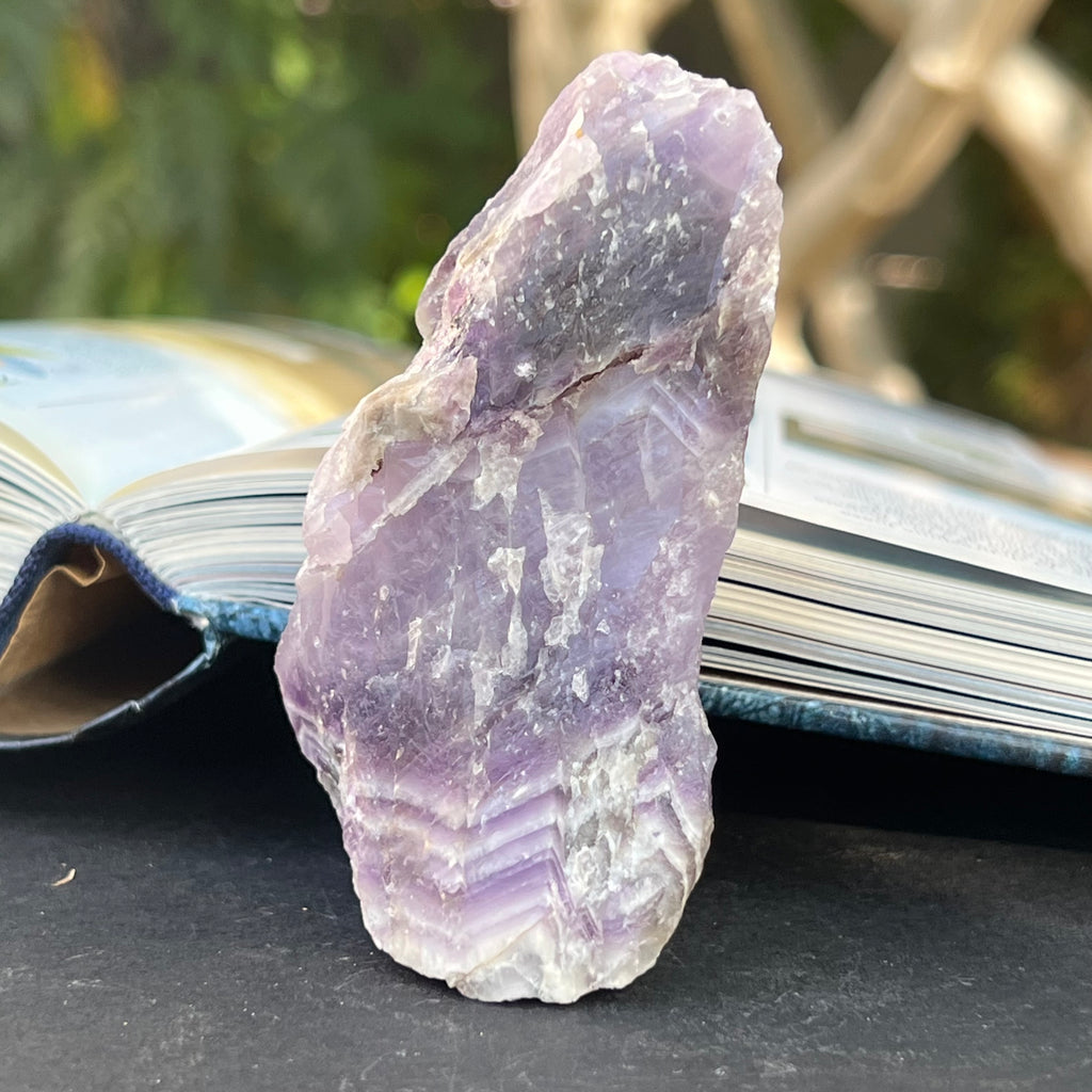 Ametist chevron piatra bruta/ varf m14, druzy.ro, cristale 2
