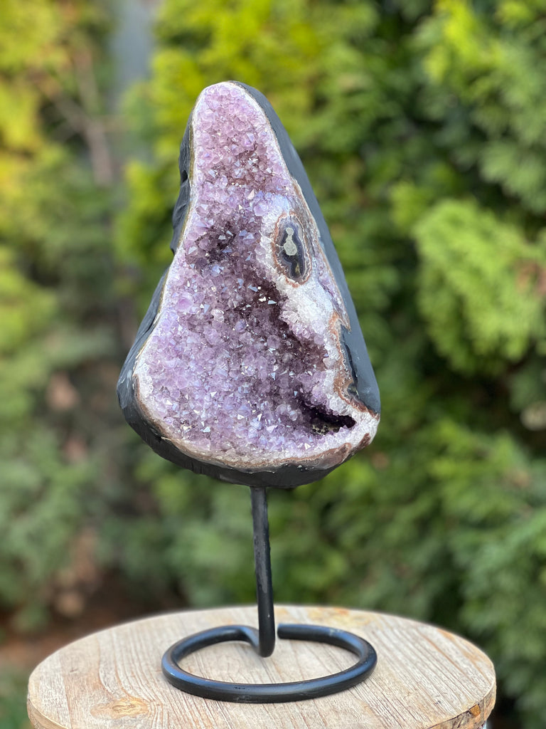 Geoda ametist Uruguay 40 cm XL model 1, druzy.ro, cristale 5