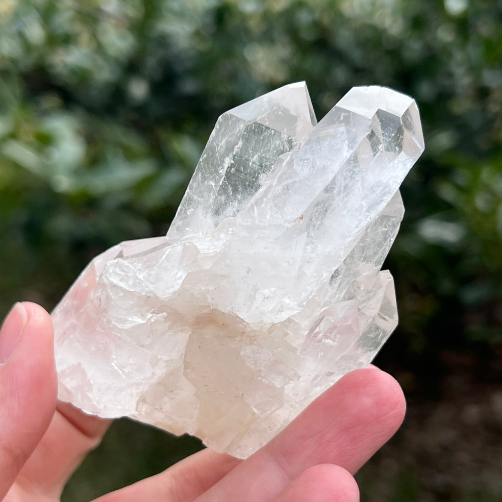 Varf cuart incolor natural, floare de mina L33, pietre semipretioase - druzy.ro 4 