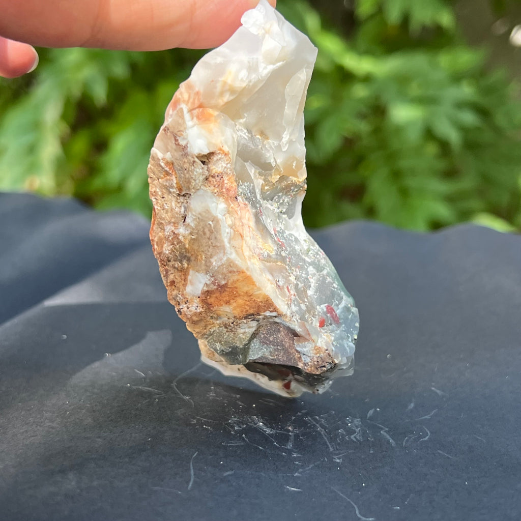 Seftonit piatra sangelui bruta model 5, pietre semipretioase - druzy.ro 3