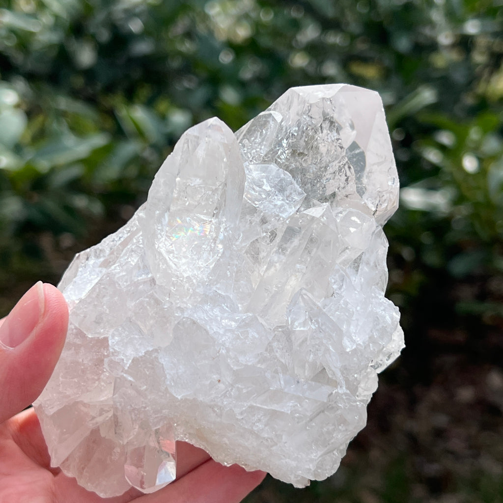 Varf cuart incolor natural, floare de mina L21, pietre semipretioase - druzy.ro 17 