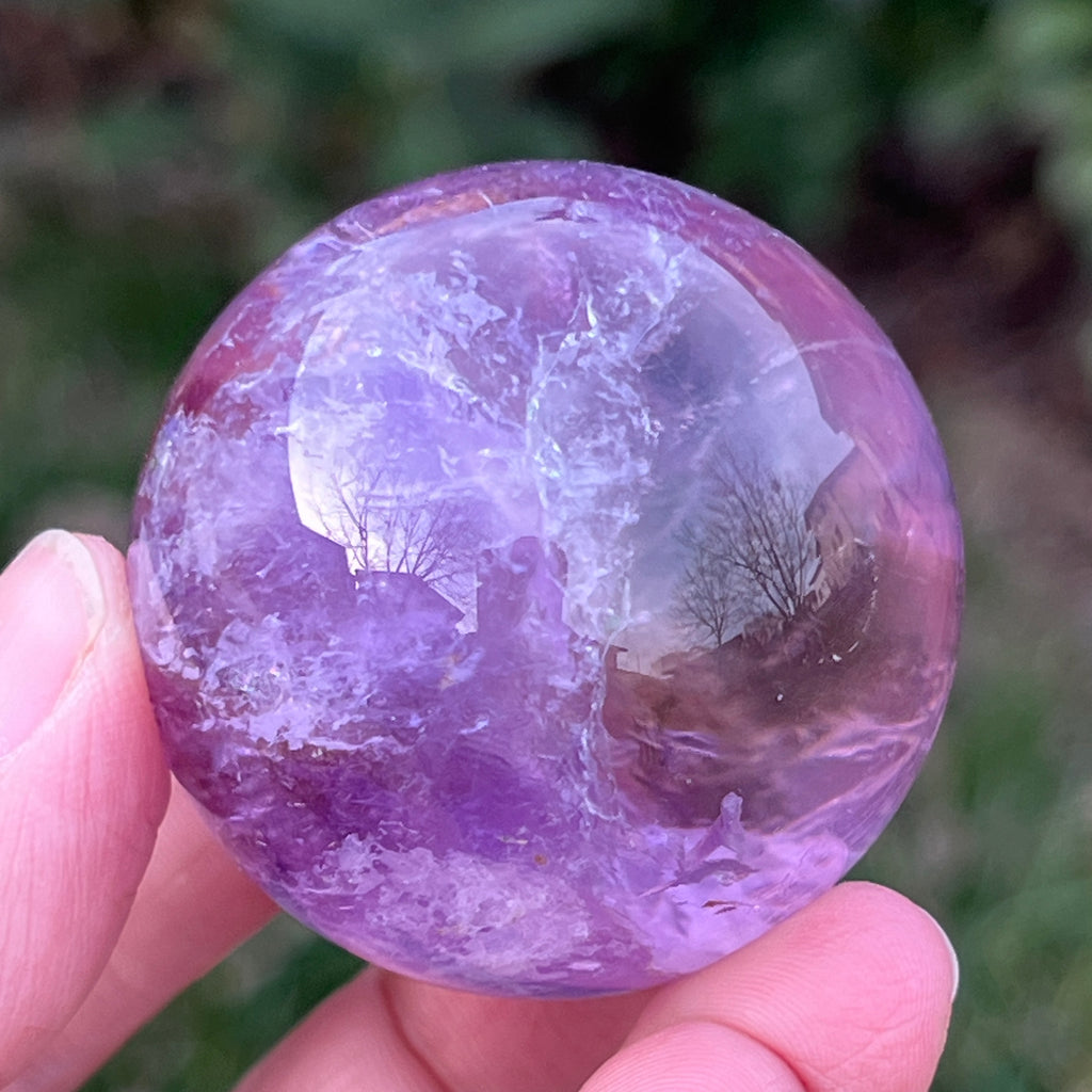 Sfera ametist AA din Brazilia model 4, pietre semipretioase - druzy.ro 7 