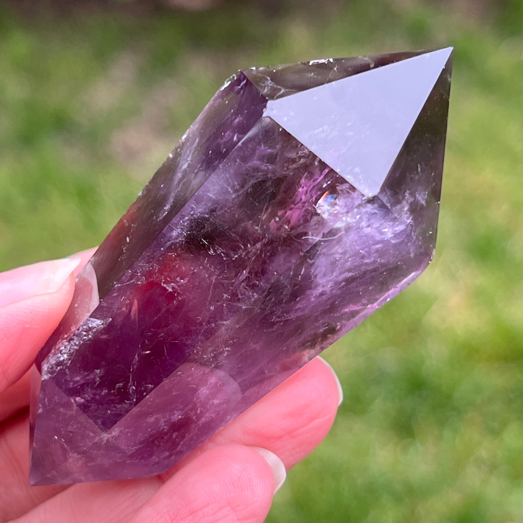 Dublu varf ametist AA din Brazilia model 6, pietre semipretioase - druzy.ro 1 