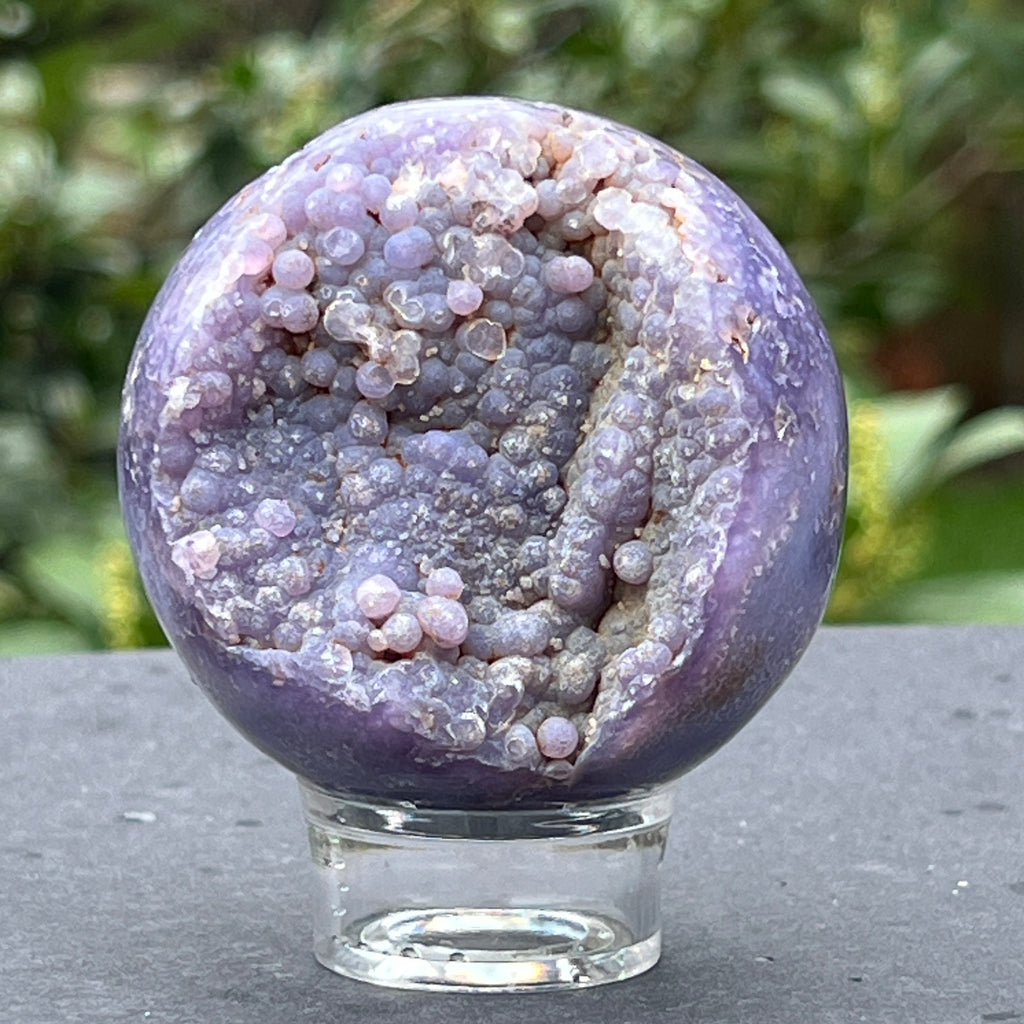 Sfera agat strugure model 3, pietre semipretioase - druzy.ro 2 