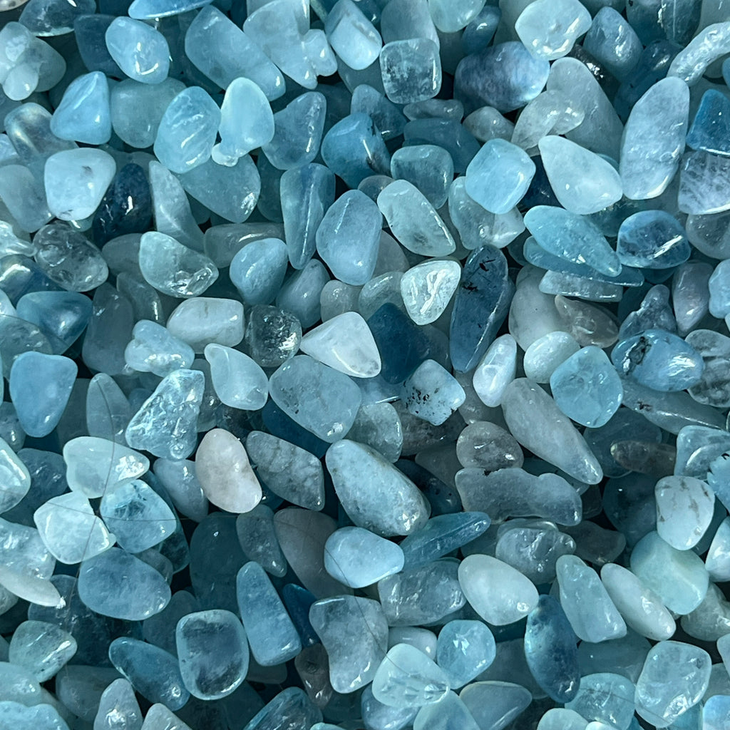 Acvamarin chipsuri, pietre semipretioase - druzy.ro 1 