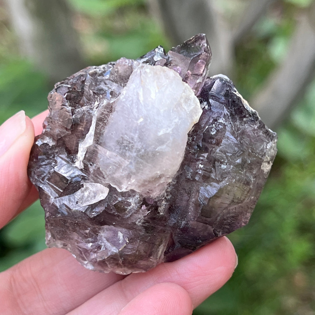 Cuart fumuriu generator/varf mina Brandberg | Model L9, pietre semipretioase - druzy.ro 6 