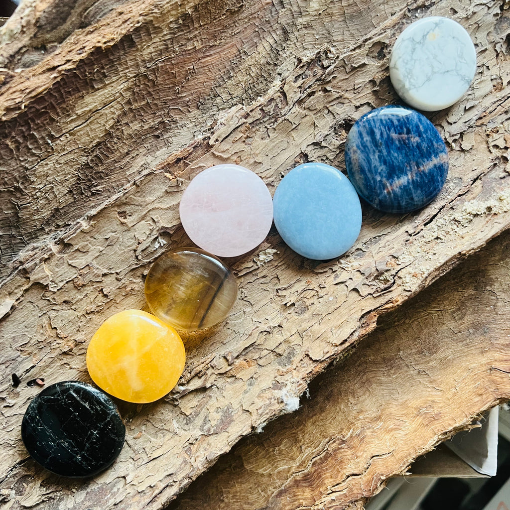 Set 7 chakre palmstones pietre meditatie m3, druzy.ro, pietre semipretioase 3
