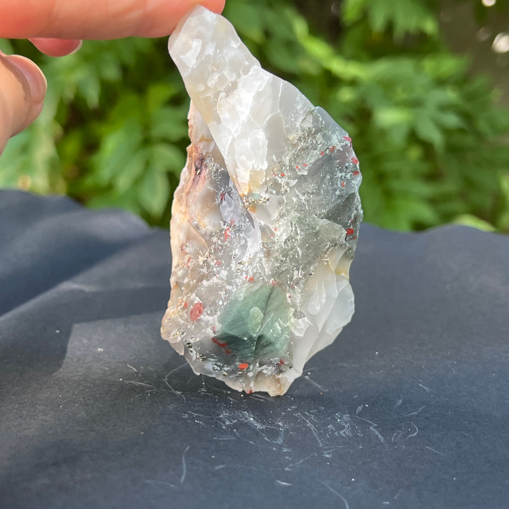 Seftonit piatra sangelui bruta model 5, pietre semipretioase - druzy.ro 4