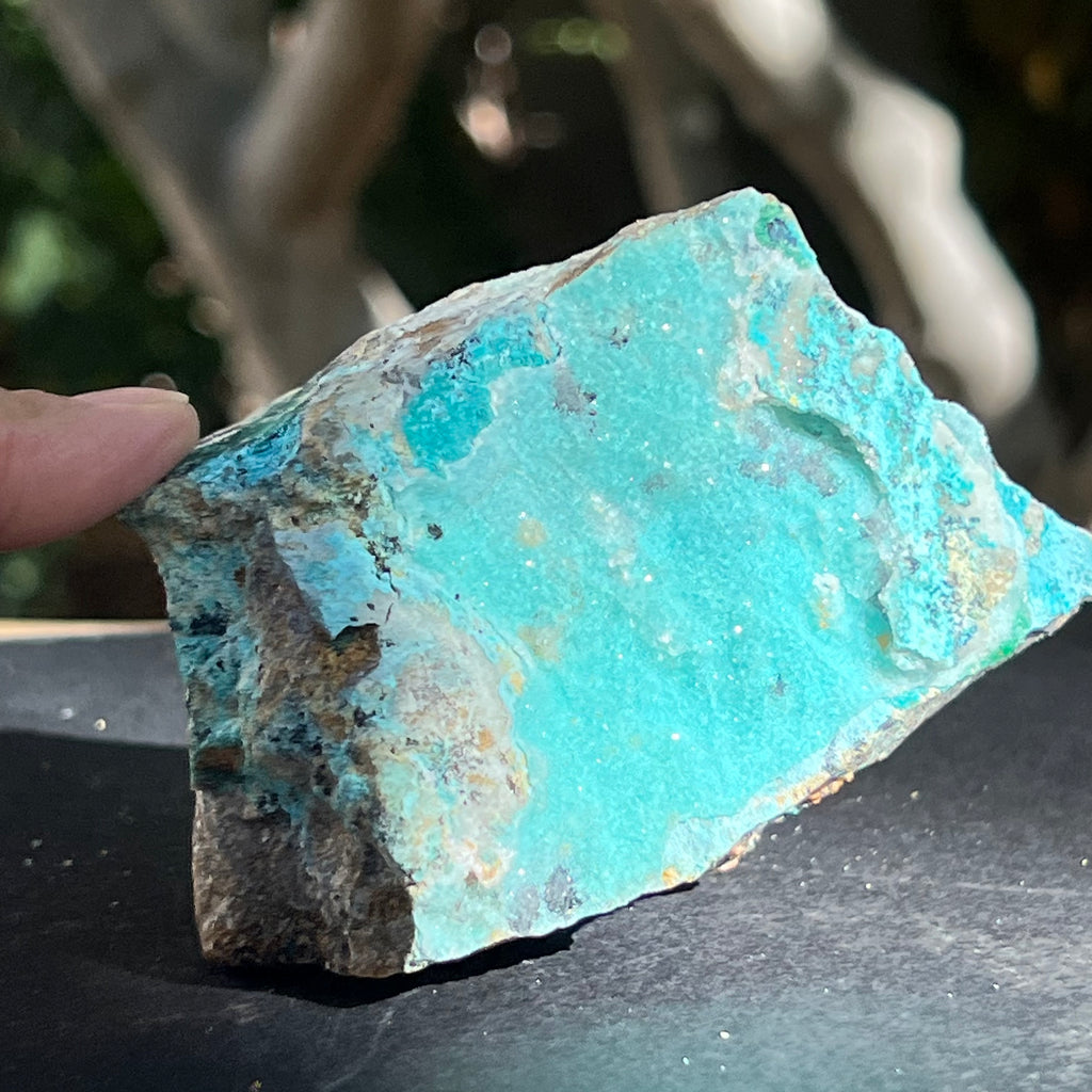 Piatra bruta crisocola druzy din Congo model 6, druzy.ro, cristale 7