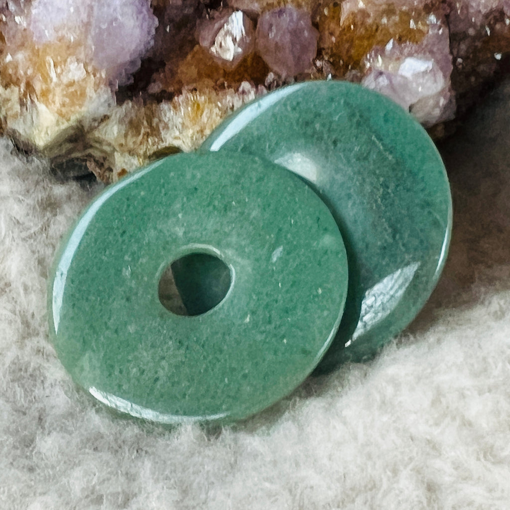 Pandantiv donut piatra pi Aventurin L, pietre semipretioase - druzy.ro 3 