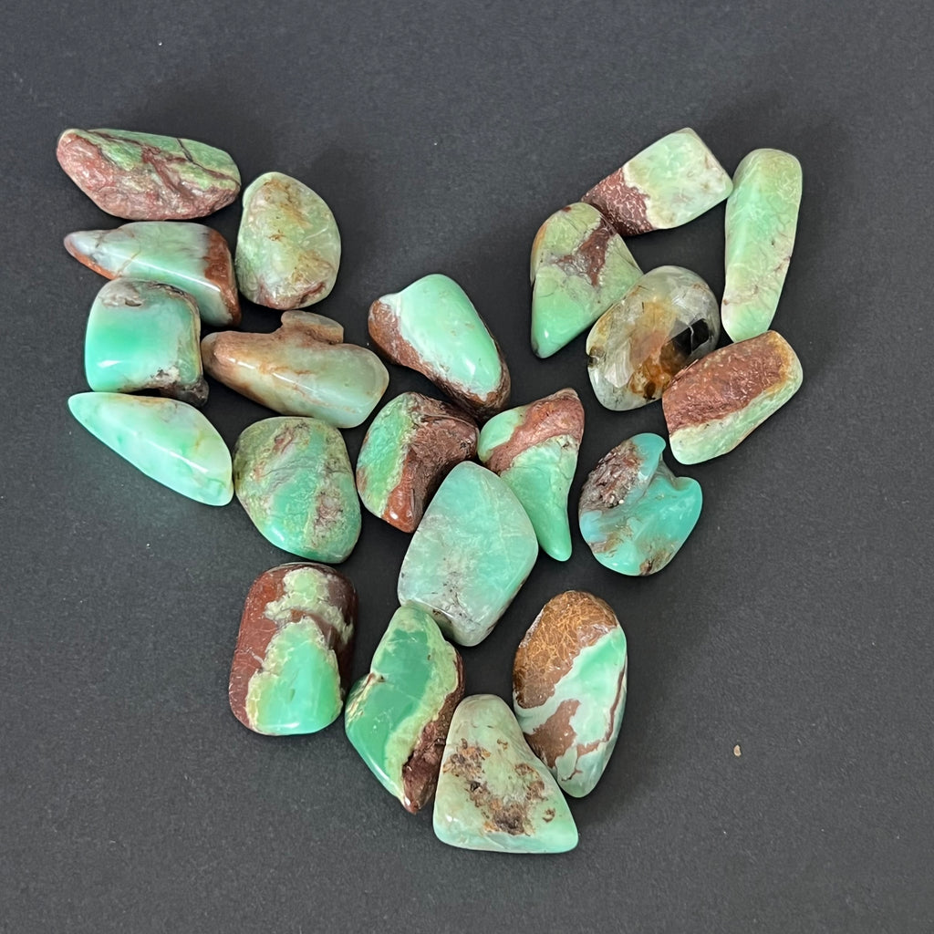 Crisopraz Australia piatra rulata M, druzy.ro, cristale 1