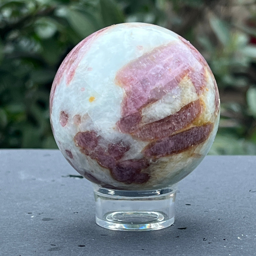 Sfera Rubelit/ turmalina roz model 1, pietre semipretioase - druzy.ro 3 