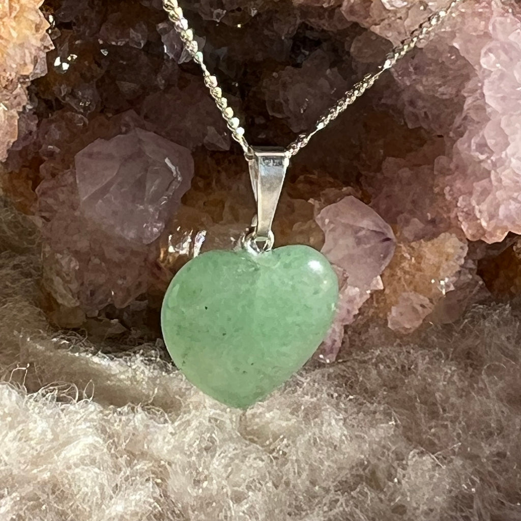 Pandantiv inima aventurin 1 cm, druzy.ro, cristale 3