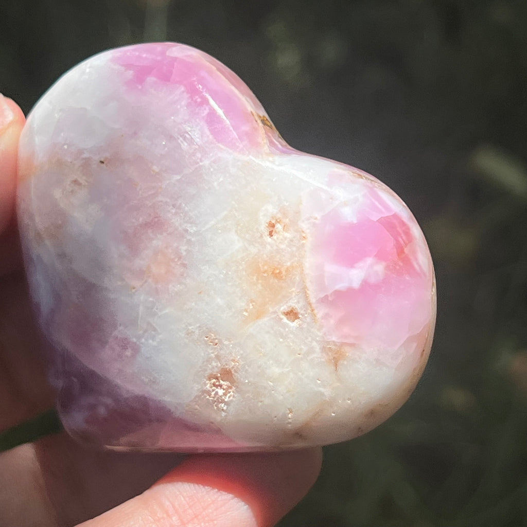 Inima Aragonit roz Pakistan model pk5, druzy.ro, pietre semipretioase 1