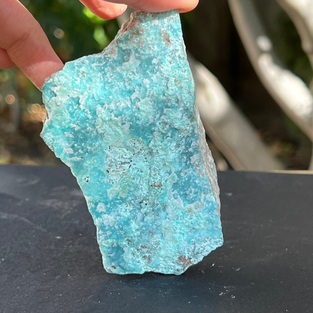 Piatra bruta crisocola druzy din Congo model 3, druzy.ro, cristale 5