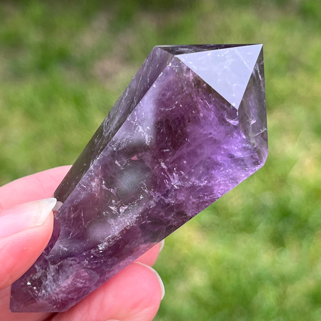 Dublu varf ametist AA din Brazilia model 5, pietre semipretioase - druzy.ro 6 