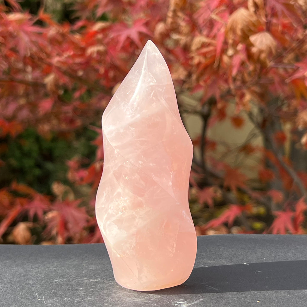Flacara cuart roz model 6 din Madagascar, druzy.ro, cristale 4