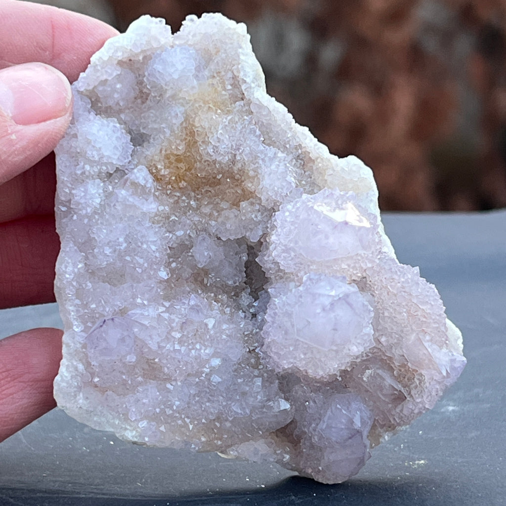 Cluster cuart cactus / spirit ametist liliac Africa de Sud model 127, pietre semipretioase - druzy.ro 6 