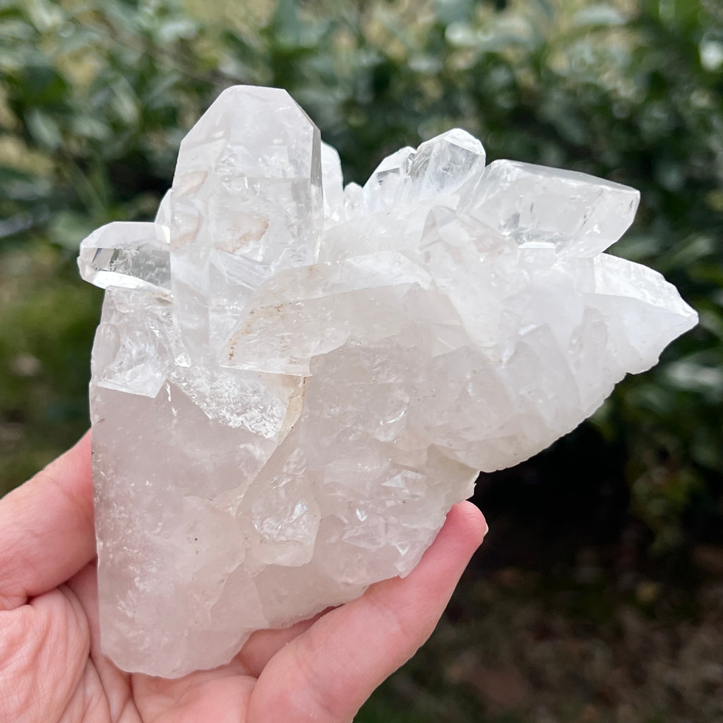 Varf cuart incolor natural, floare de mina L34, pietre semipretioase - druzy.ro 8 