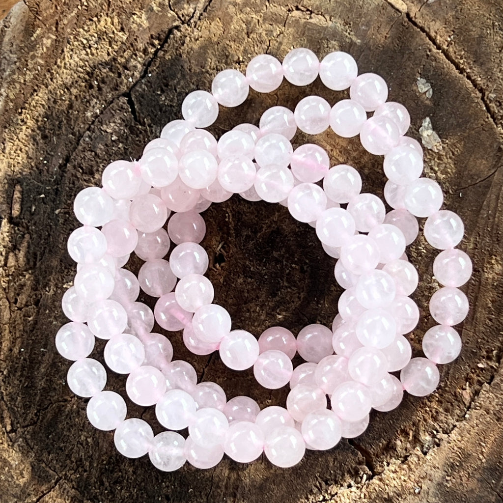 Bratara cuart roz 8 mm, pietre semipretioase - druzy.ro 2 