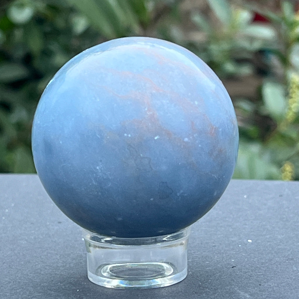 Sfera angelit din Peru model 1, pietre semipretioase - druzy.ro 2 