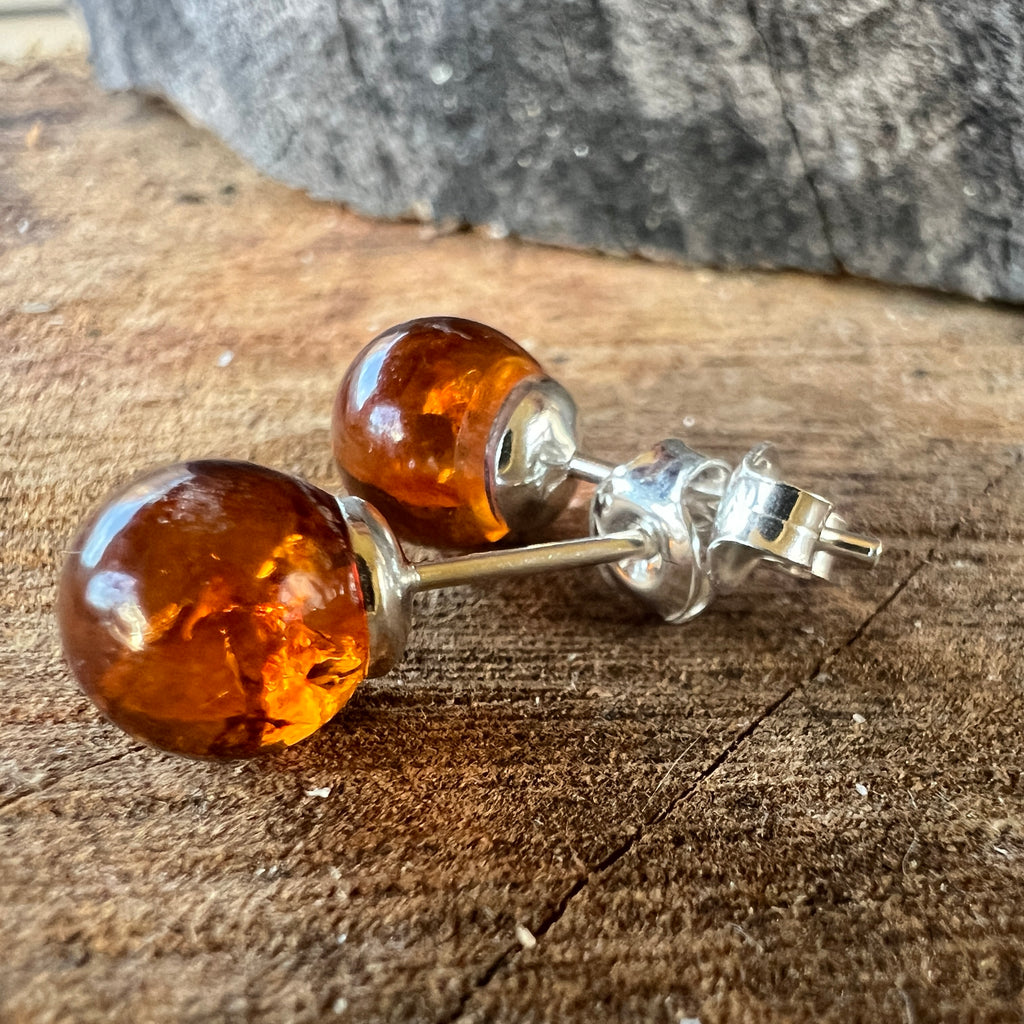 Cercei argint cu chihlimbar Amber24, pietre semipretioase - druzy.ro 2 