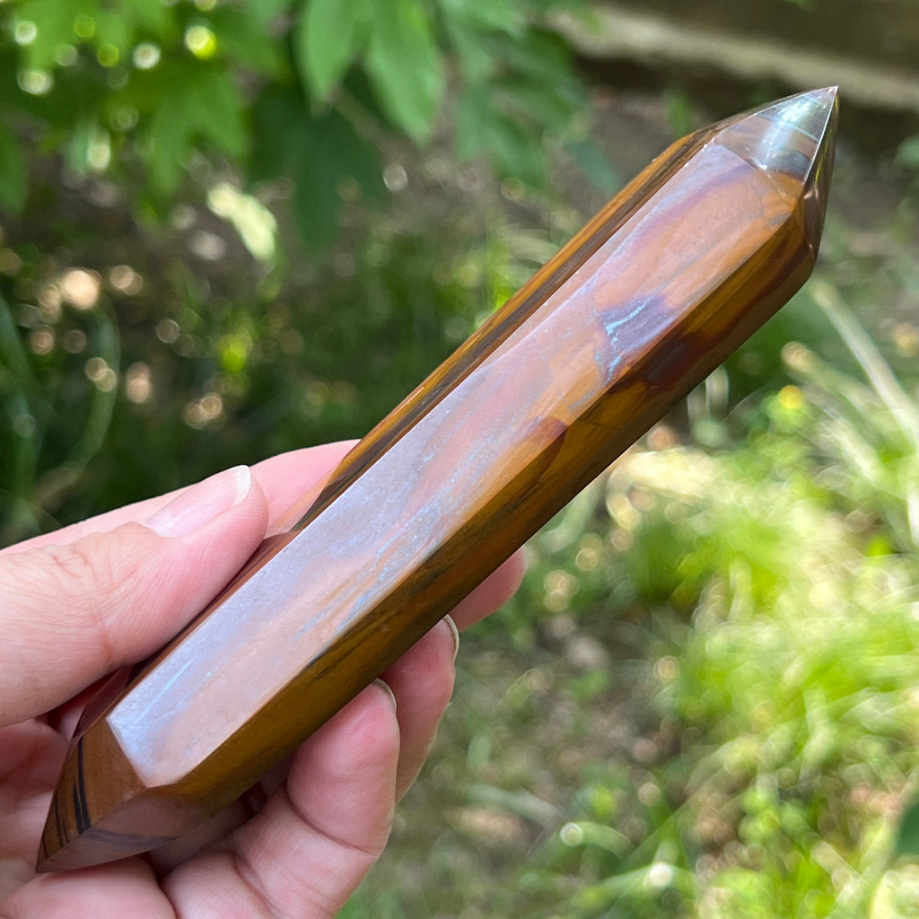 Bagheta dublu varf ochi de tigru model 2, pietre semipretioase - druzy.ro 4 