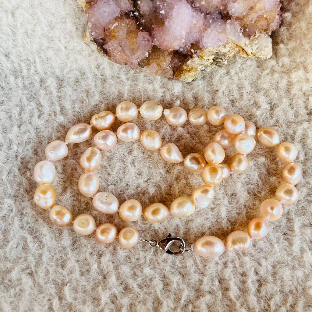 Colier perle, druzy.ro, cristale 2