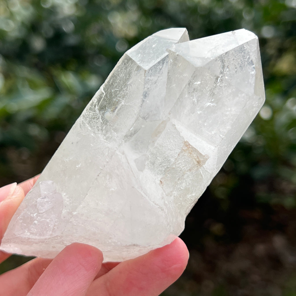 Varf cuart incolor natural, floare de mina L24, pietre semipretioase - druzy.ro 1 