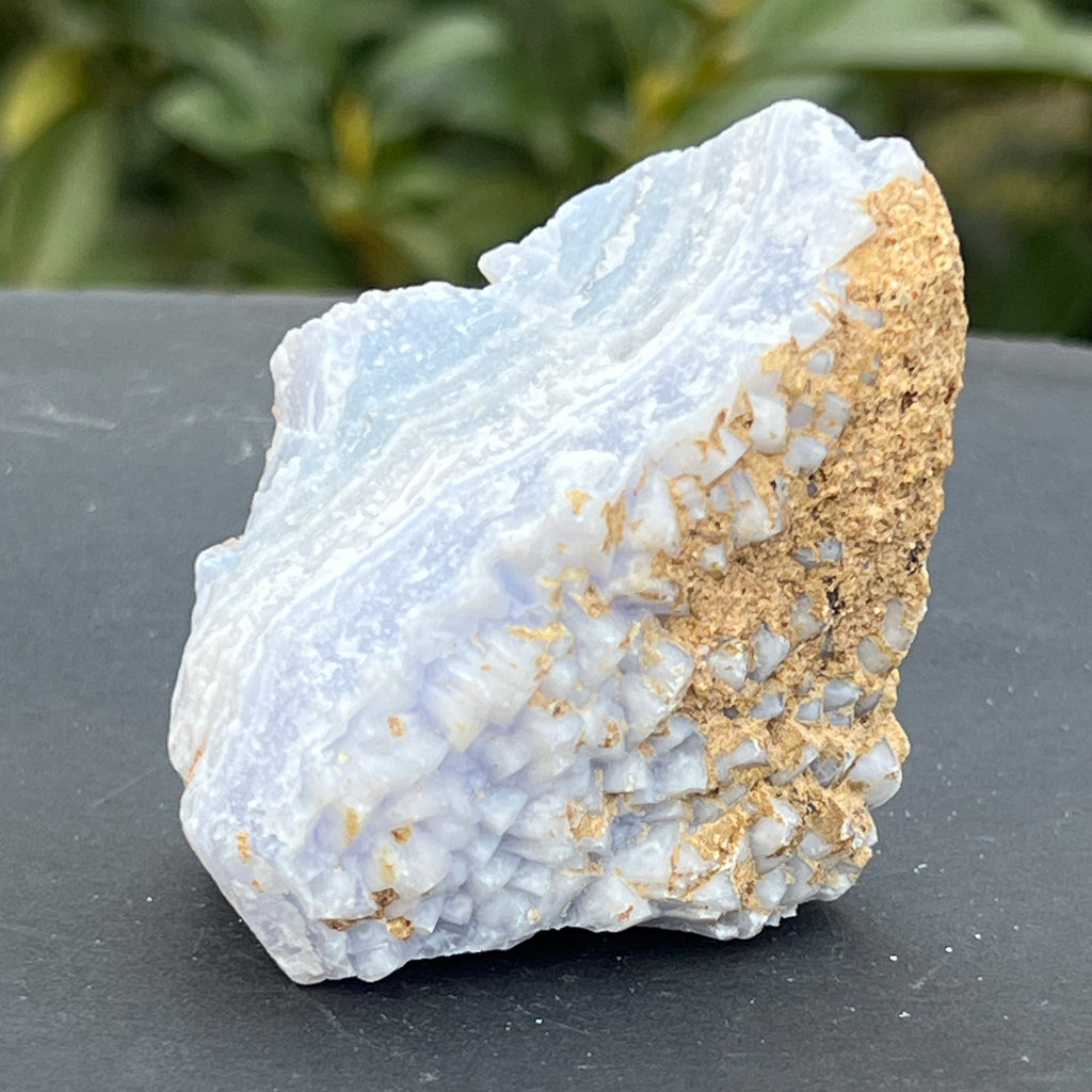 Calcedonie albastra /blue lace/ agat albastru piatra bruta m20, pietre semipretioase - druzy.ro 6 