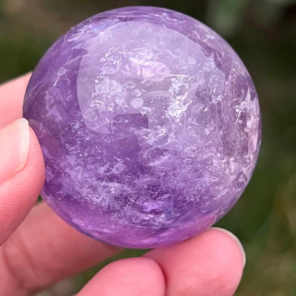 Sfera ametist AA din Brazilia model 10, pietre semipretioase - druzy.ro 13 