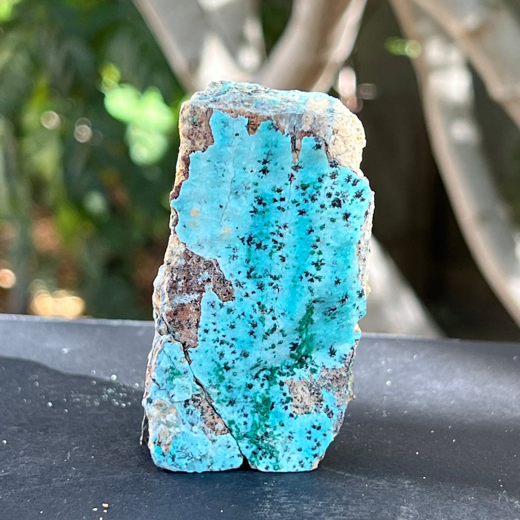 Piatra bruta crisocola cu malachit druzy din Congo model 5, druzy.ro, cristale 7
