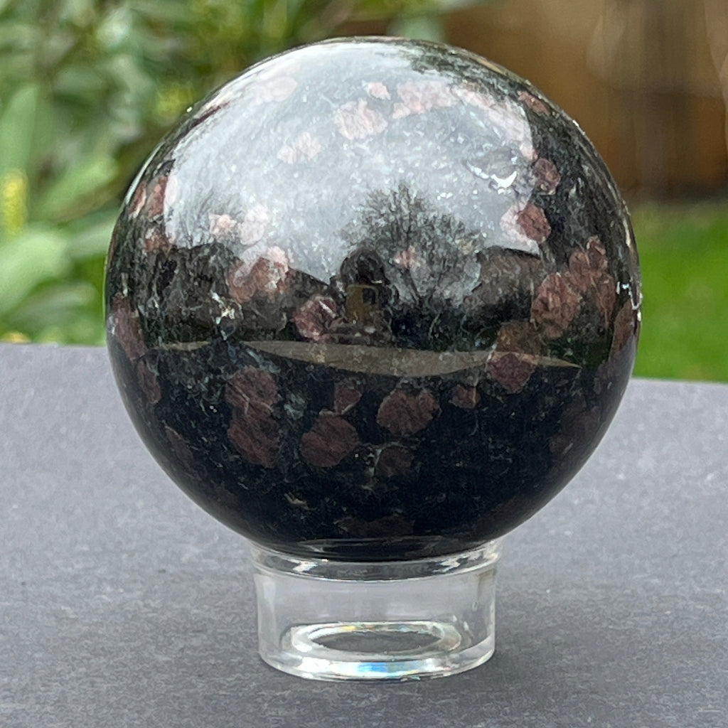 Sfera turmalina neagra cu granat model 2, pietre semipretioase - druzy.ro 7 
