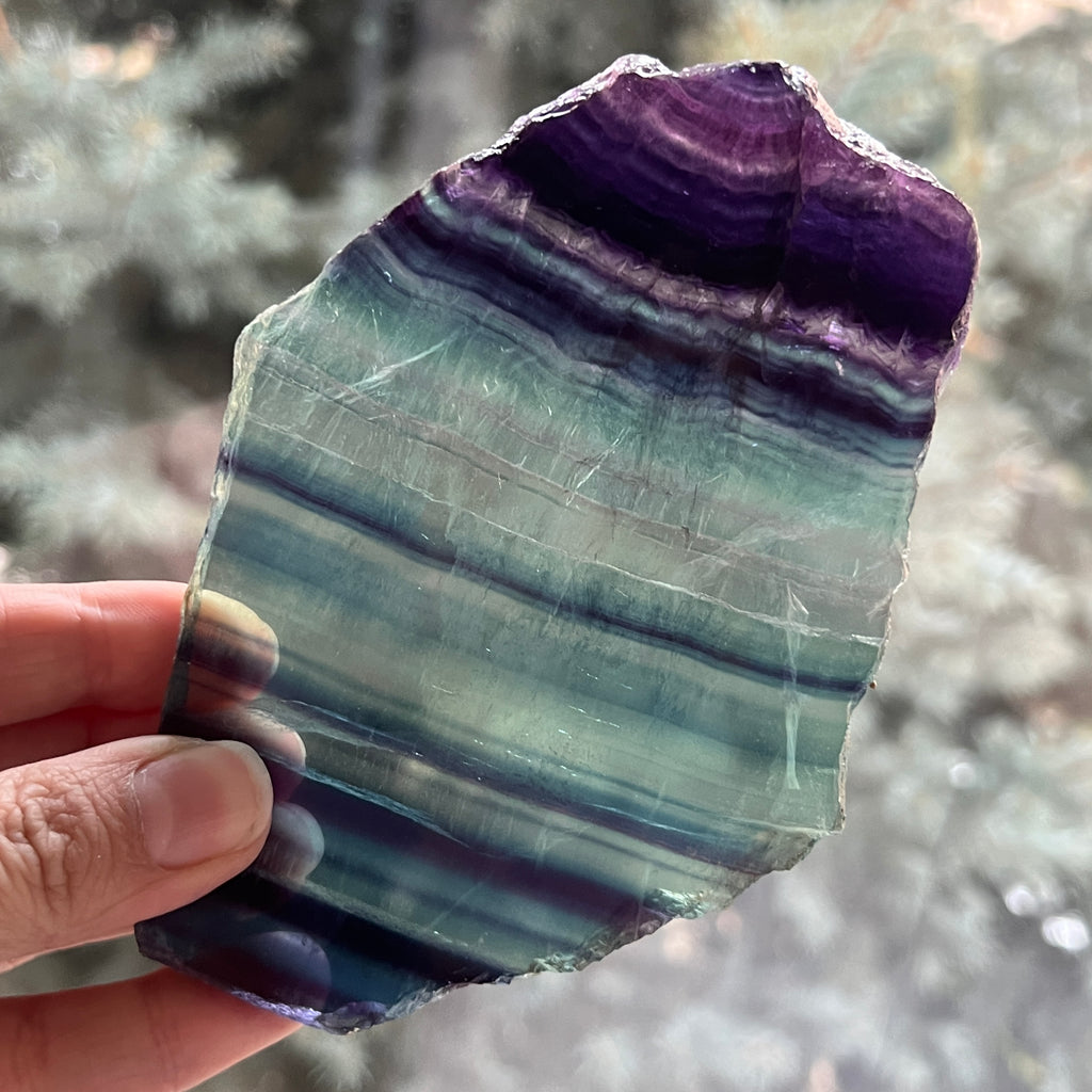 Felie fluorit din Provincia Zhejiang, China model 4, pietre semipretioase - druzy.ro 1 