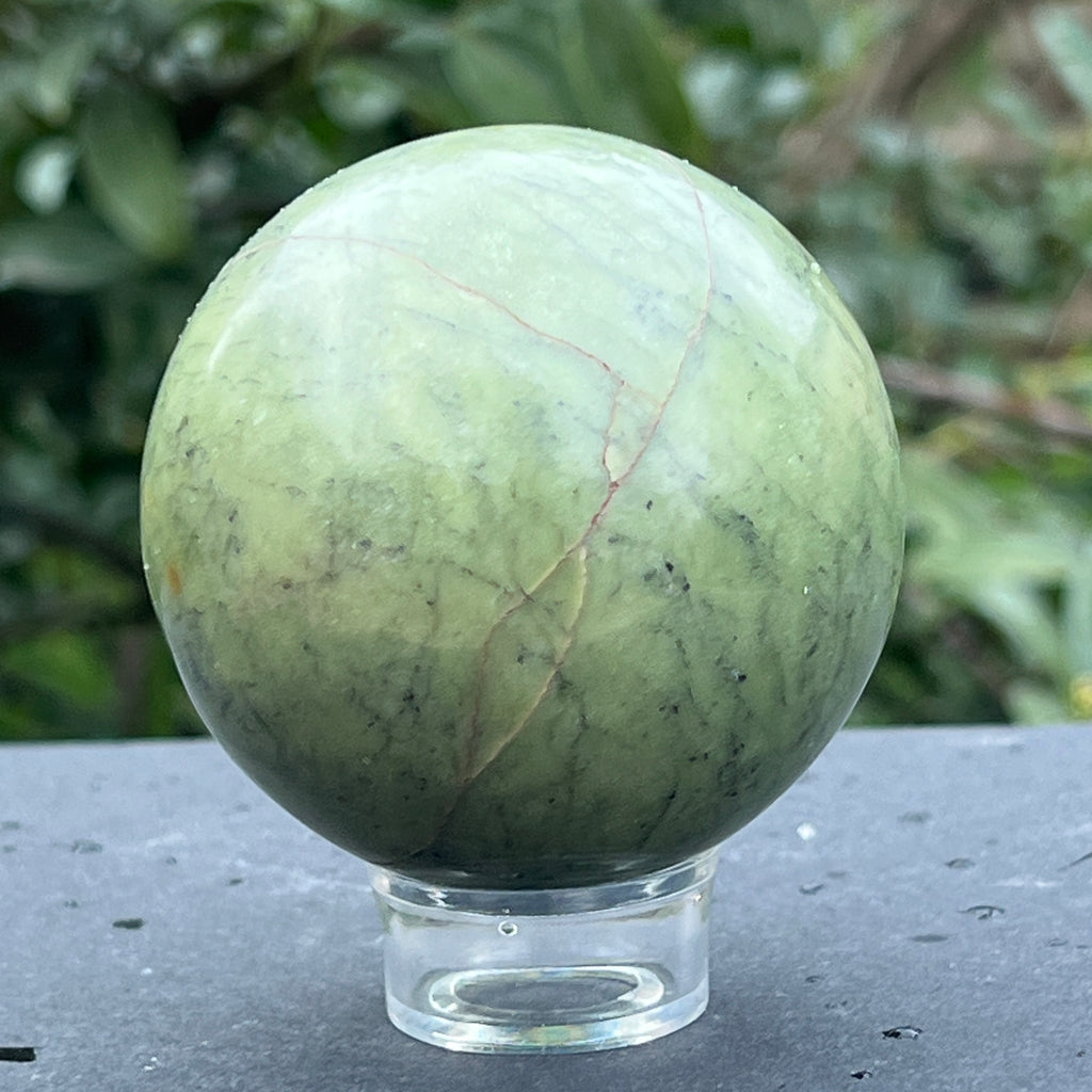 Sfera jad verde nefrit din Pakistan model 3, pietre semipretioase - druzy.ro 3 