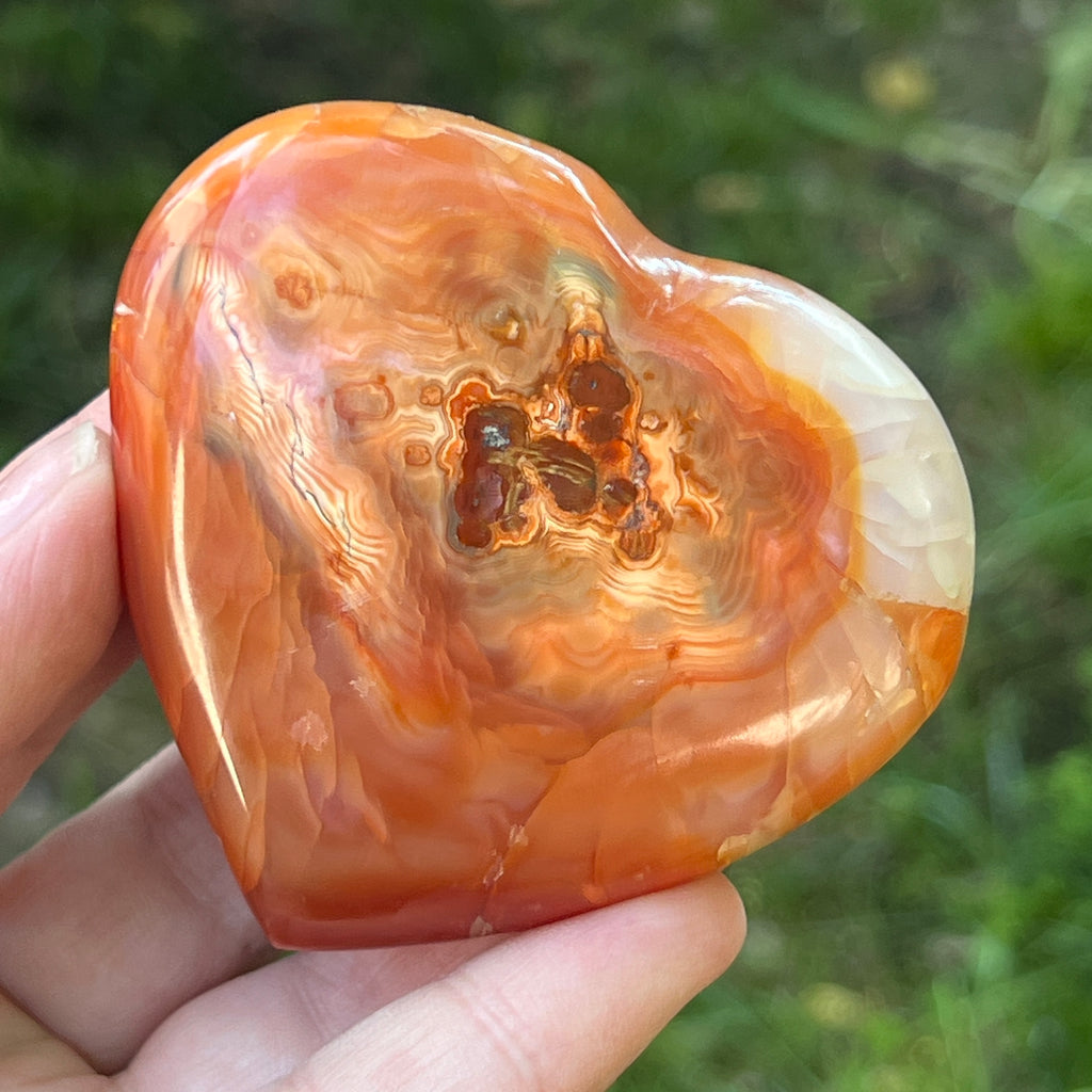 Carneol inima m8, pietre semipretioase - druzy.ro 1 