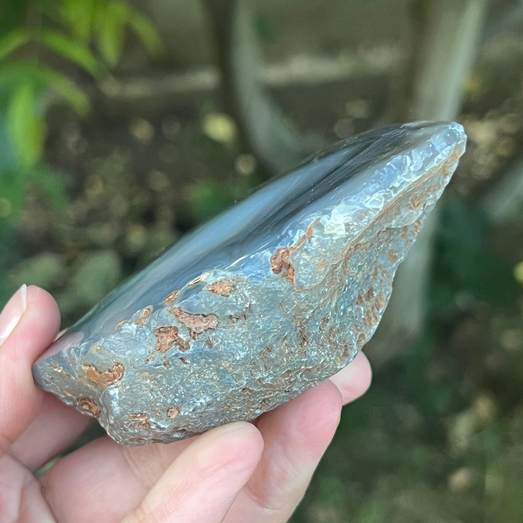 Nodul agat de Botswana, agat river, unicat | Model XL2, pietre semipretioase - druzy.ro 2 