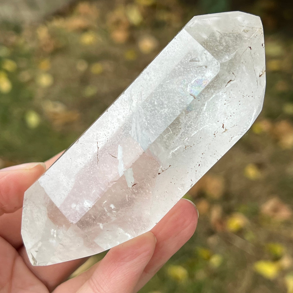 Dublu varf cuart incolor, cuart de stanca din Madagascar model 12, druzy.ro, cristale 7
