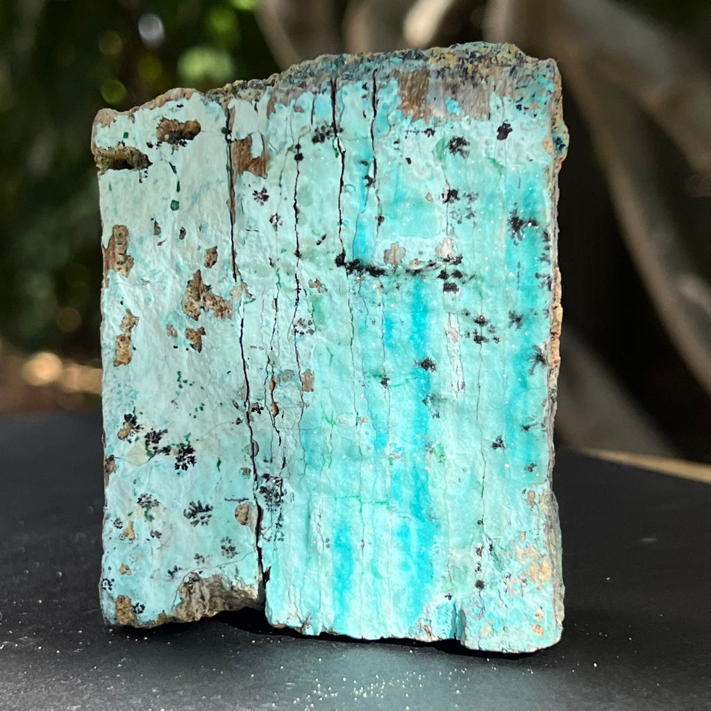 Piatra bruta crisocola druzy din Congo model 8, druzy.ro, cristale 5
