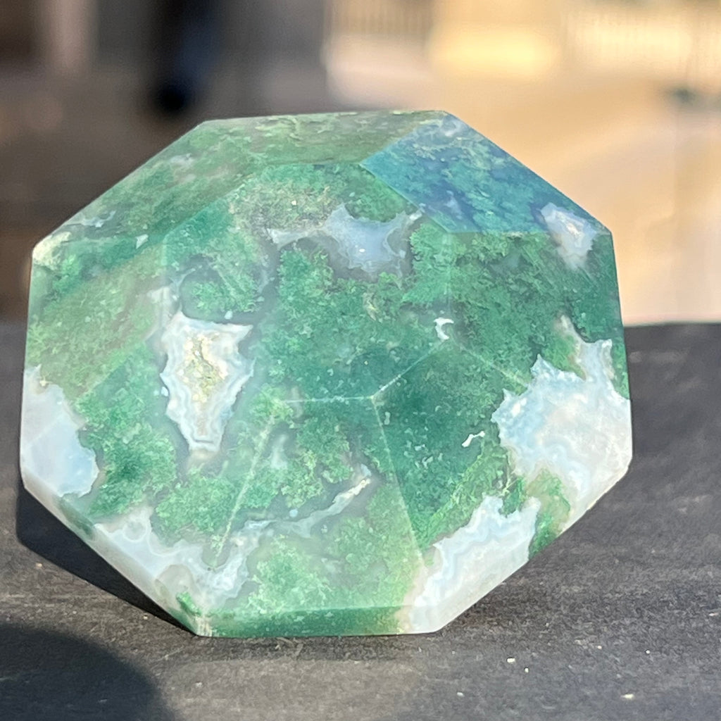Agat muschi / moss diamant model 1, druzy.ro, cristale 8