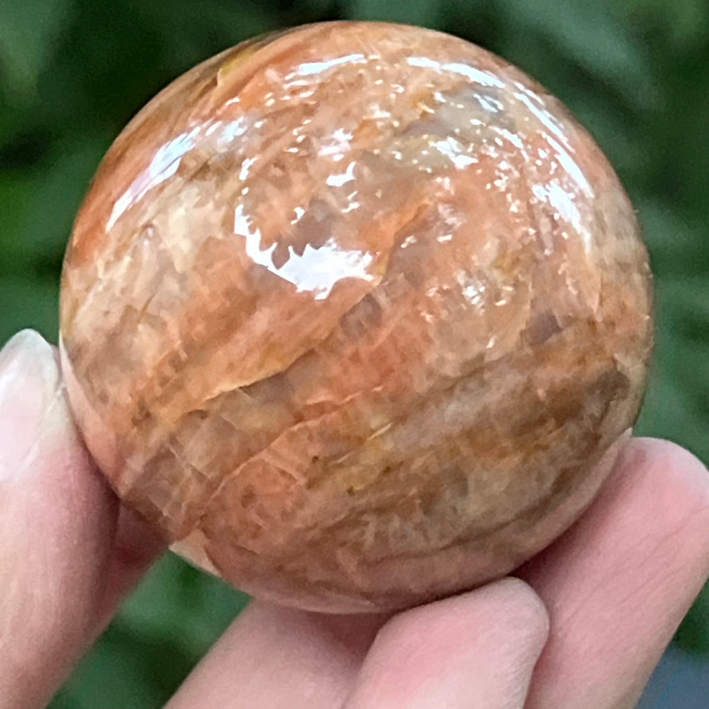 Piatra lunii somon piersica sfera model 7, pietre semipretioase - druzy.ro 3 
