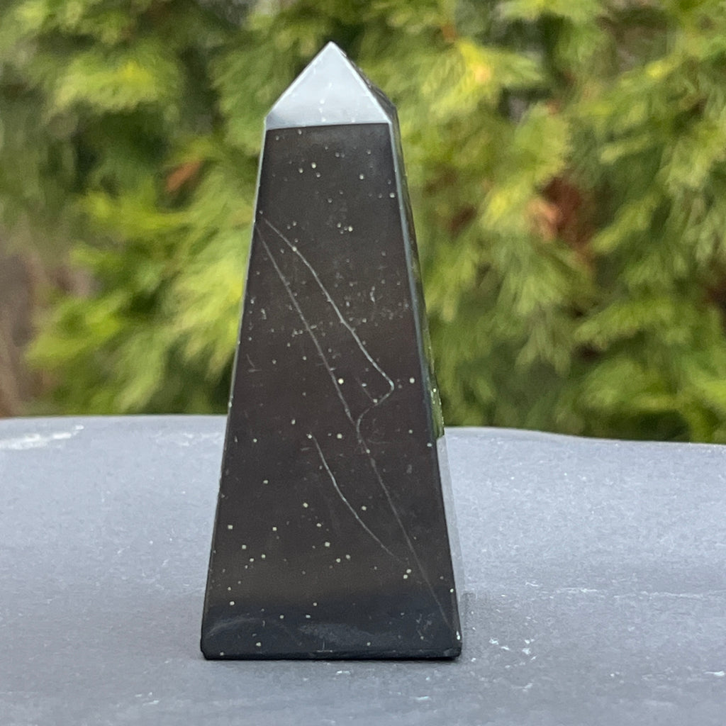 Obelisc onix negru model 1, pietre semipretioase - druzy.ro 2 