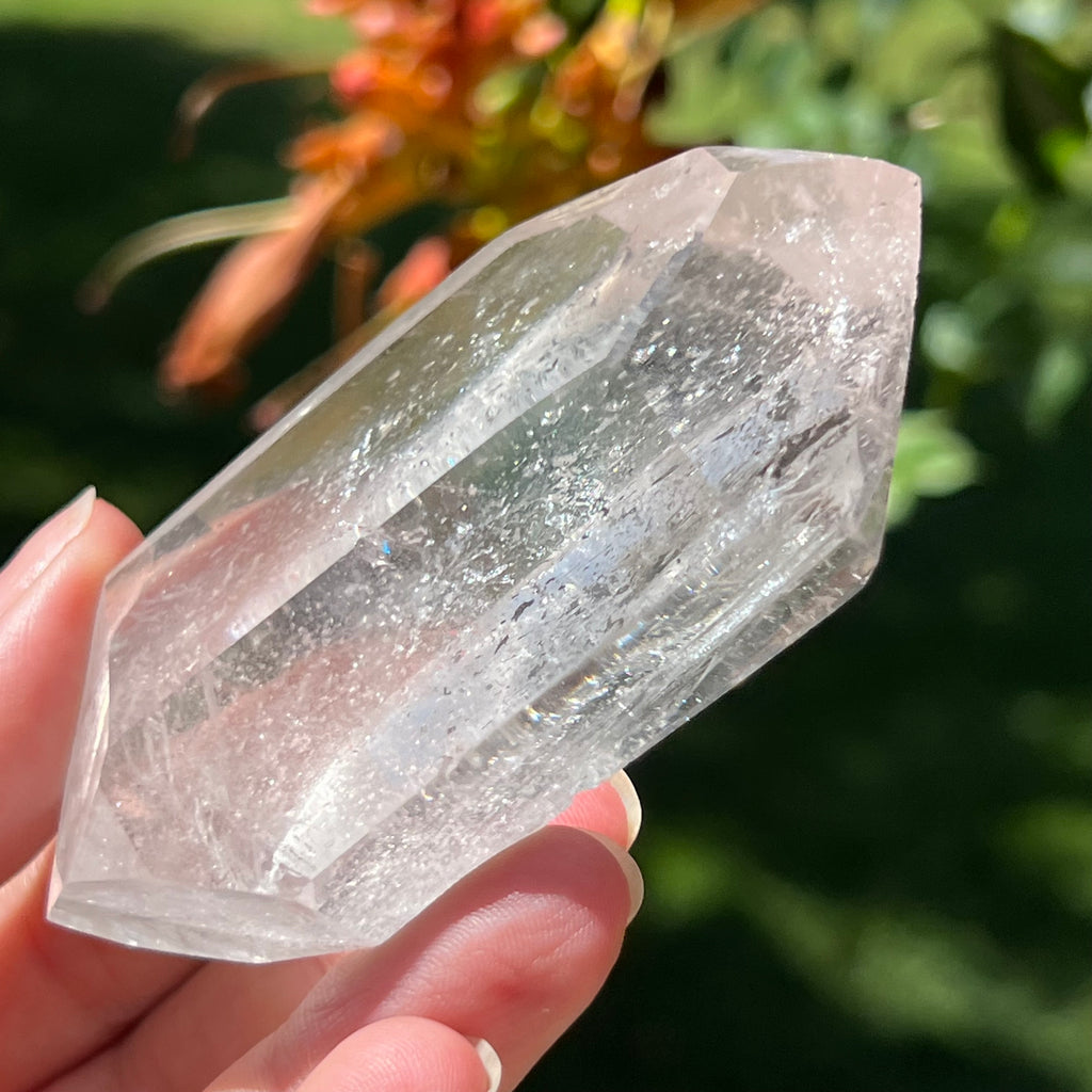 Dublu varf cuart incolor / cristal de stanca din Madagascar model mg5, pietre semipretioase - druzy.ro 7