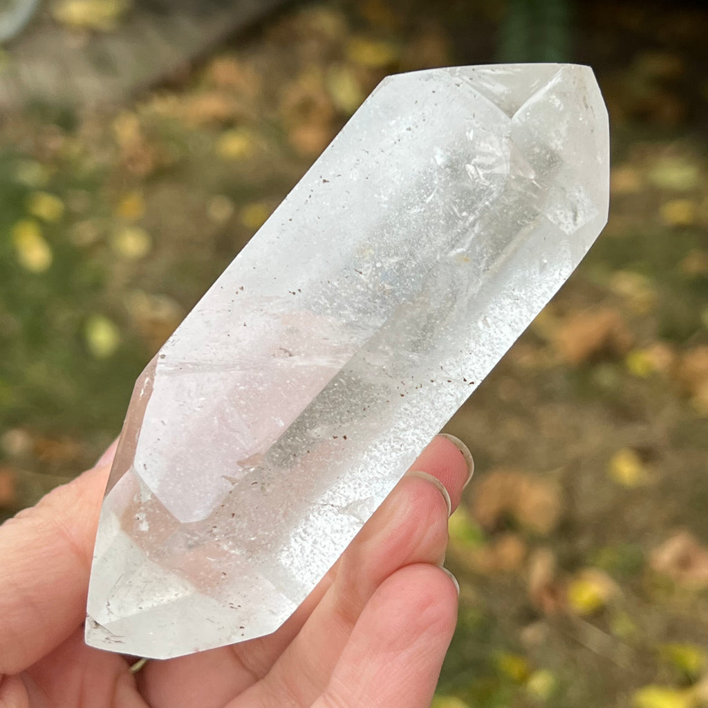 Dublu varf cuart incolor, cuart de stanca din Madagascar model 12, druzy.ro, cristale 8