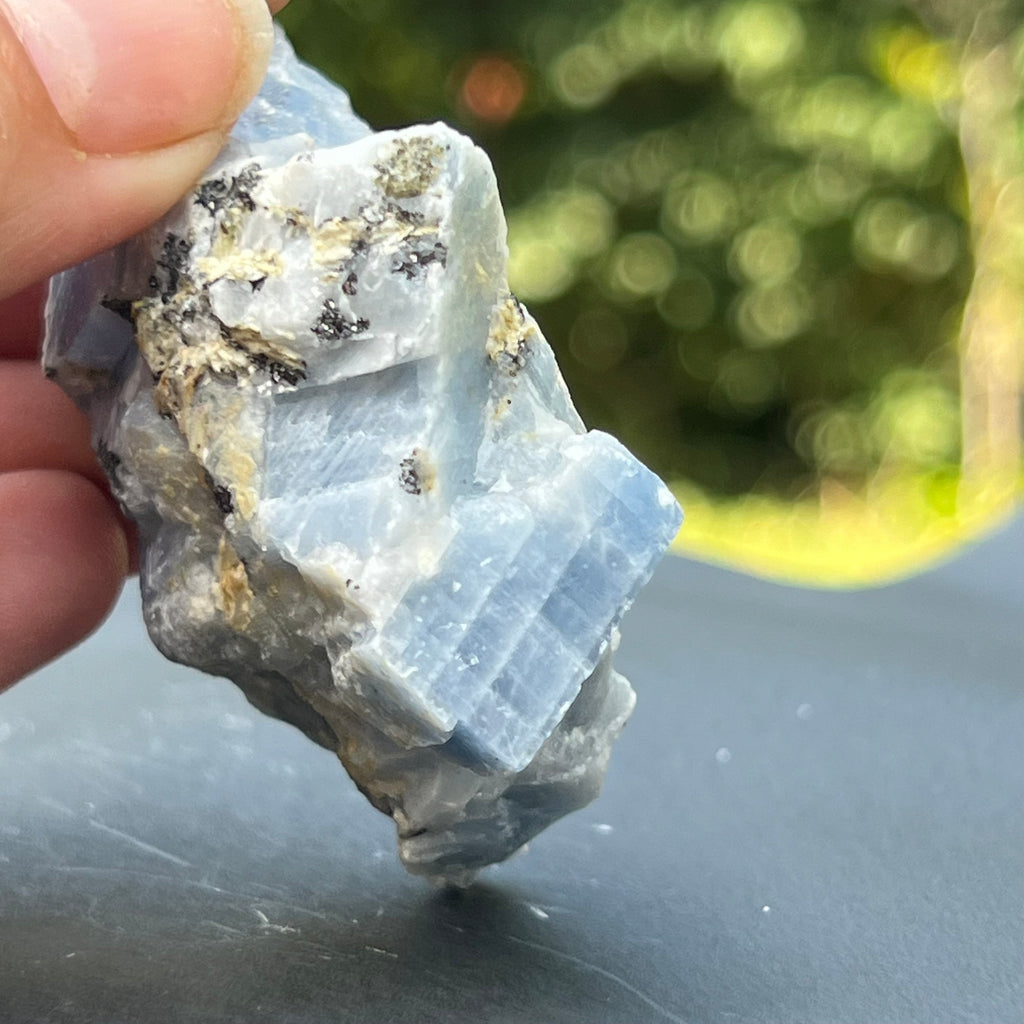 Calcit albastru piatra bruta din Namibia model 8, pietre semipretioase - druzy.ro 5
