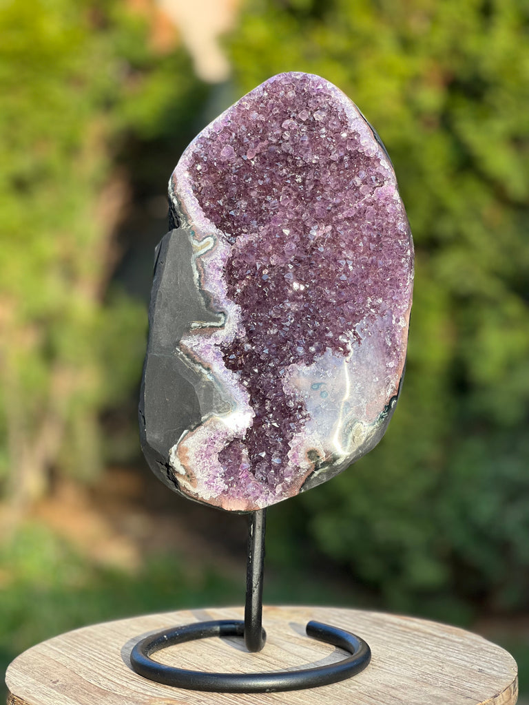 Geoda ametist Uruguay  40 cm XL model 2, druzy.ro, cristale 1