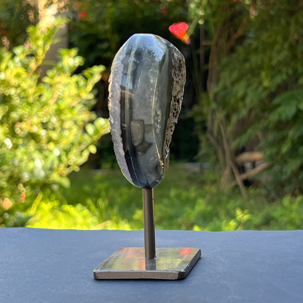 Inima ametist stand model 2, calitate +AAA, geoda ametist Urguay, pietre semipretioase - druzy.ro 5 