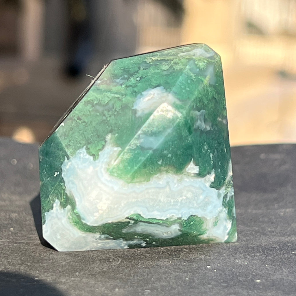 Agat muschi / moss diamant model 1, druzy.ro, cristale 4