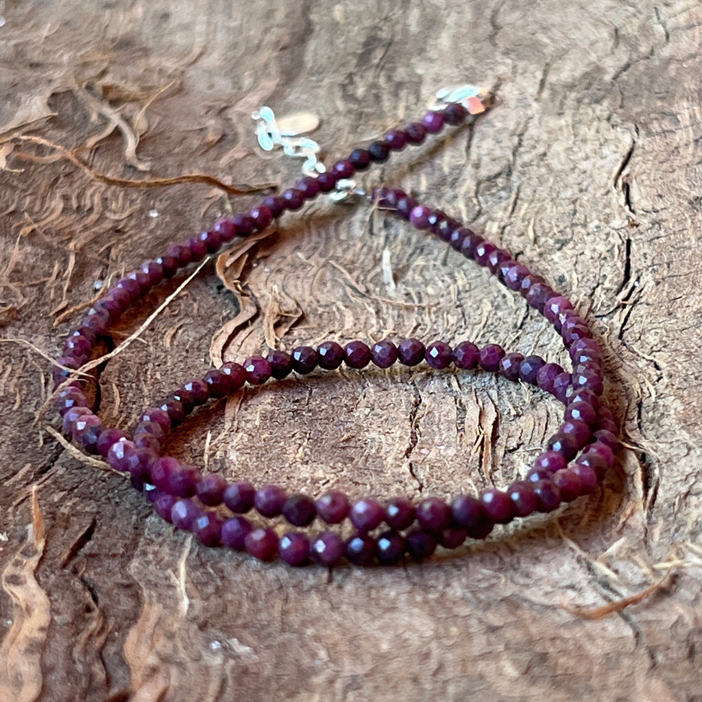 Colier rubin Ruby#23, pietre semipretioase - druzy.ro 1 