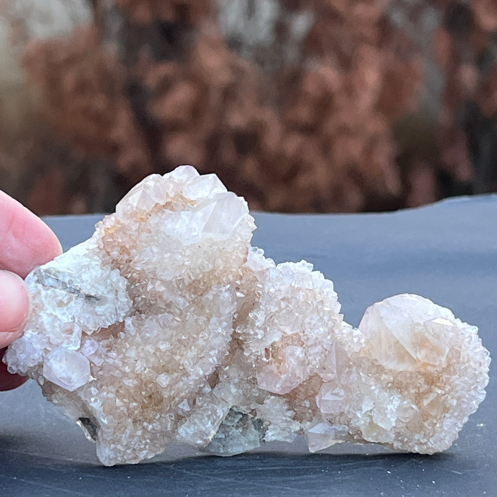 Cluster cuart cactus / spirit ametist liliac Africa de Sud model 131, pietre semipretioase - druzy.ro 1 